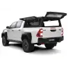 Hardtop Contour noir/ lisse avec fenêtre latérale pour Toyota Hilux Revo 2016+ double cabine Alu-Cab